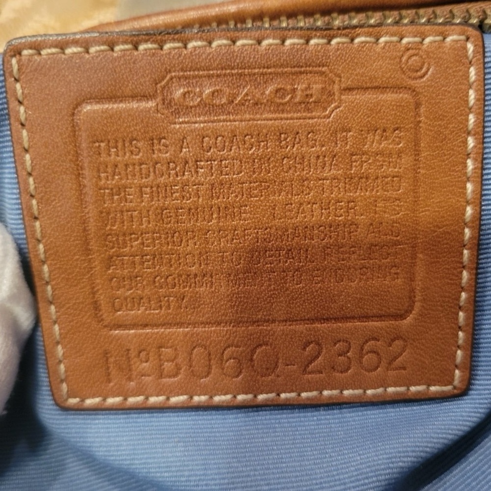 Vintage Coach Patchwork Gallery Gold Signature Sw… - image 4